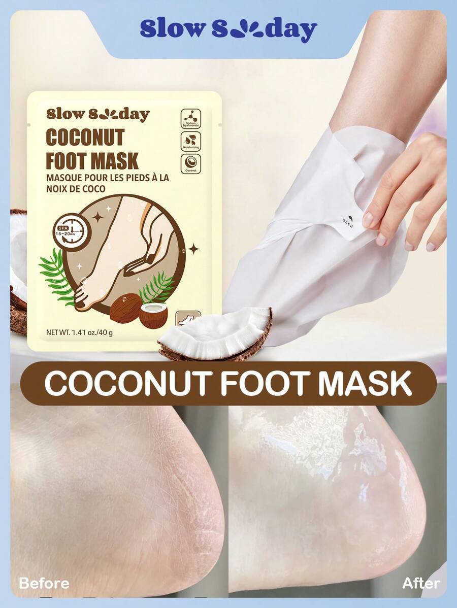 Masque De Pied Noix De Coco