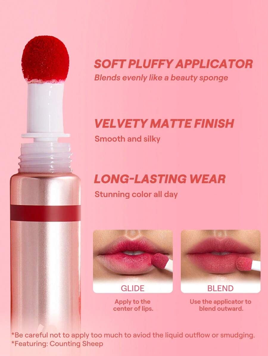 SHEGLAM Pout Pillow Cushion Matte Liquid Lipstick – Teinte “Counting Sheep