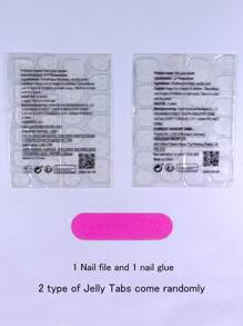 Shein 24 pièces - Faux ongles pour orteils marron naturel - Ongles carrés