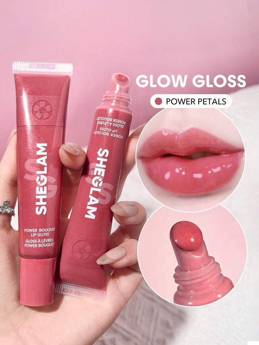 SHEGLAM Brillant à lèvres hydratant – gloss teinté non collant à l’extrait de fleur Tunisie