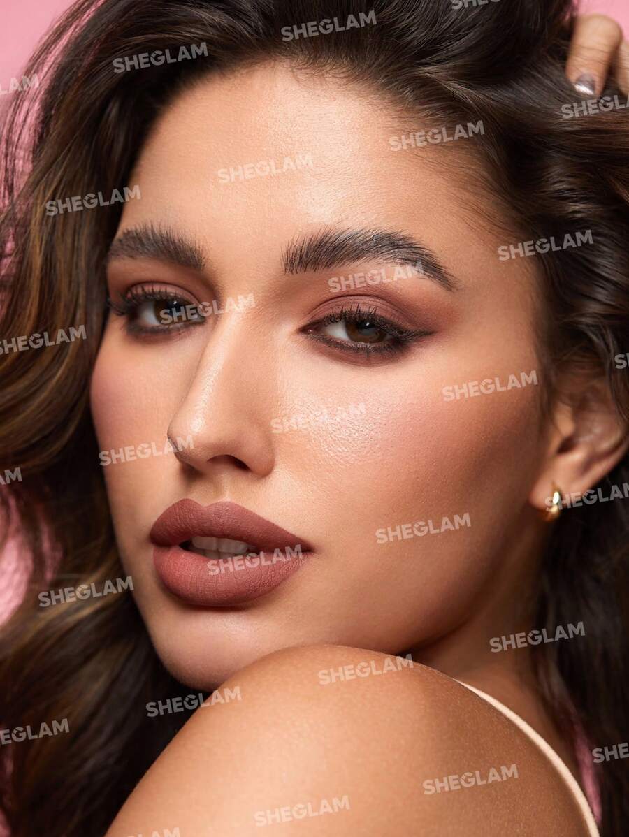 SHEGLAM Matte Allure – Rouge à Lèvres Liquide Longue Tenue Teinte : Maven (Brun chocolat)