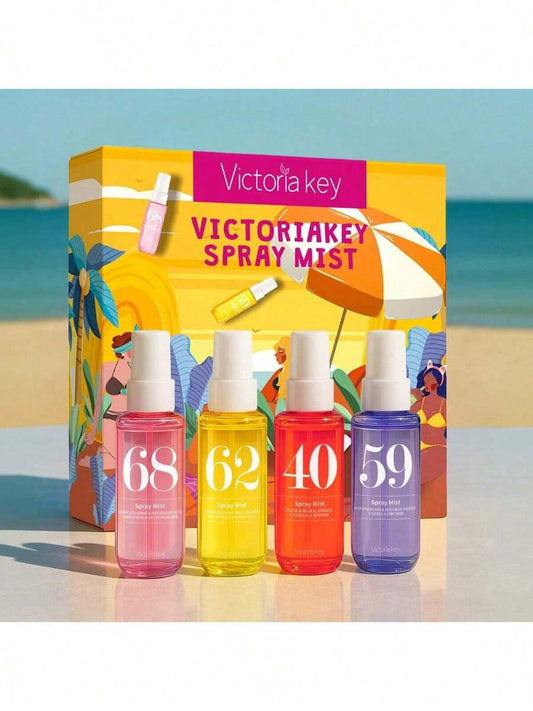 Ensemble Brumisateur Collection Brésilienne – Édition Limitée, Spray d’Aromathérapie Multi-Couches avec Boîte Cadeau (Vanille, Noix de Coco, Fleurs & Agrumes) Tunisie