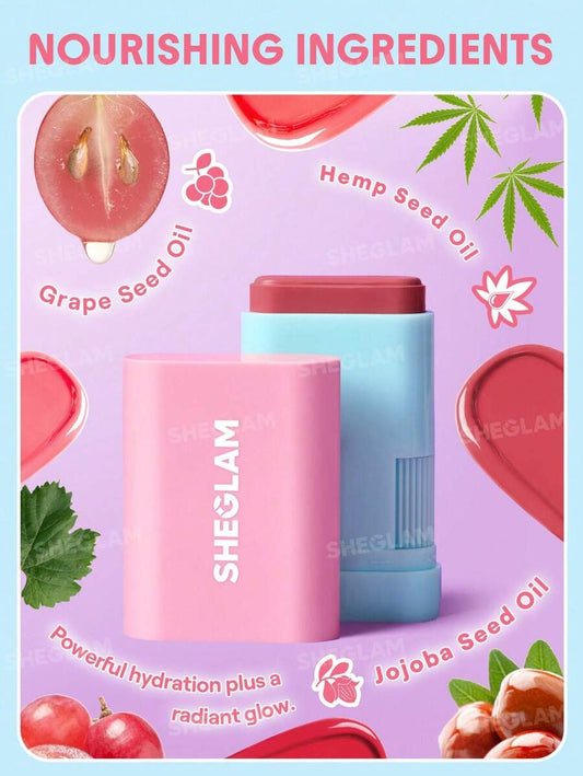 SHEGLAM Glass Glow – rouge à lèvres brillant Pink Lemonade, éclat & hydratation Tunisie