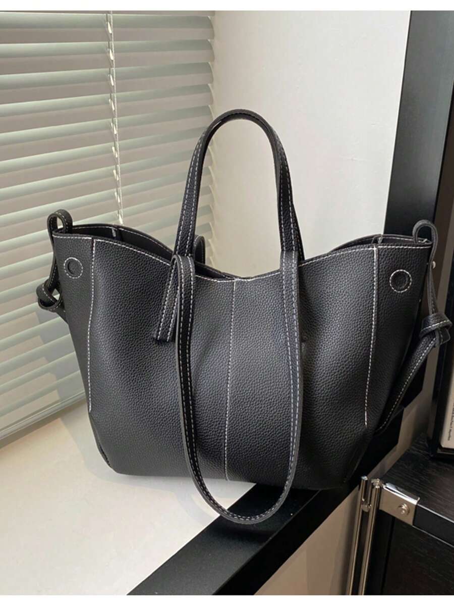 Sac à main bandoulière femme – style rétro chic, format seau élégant Tunisie