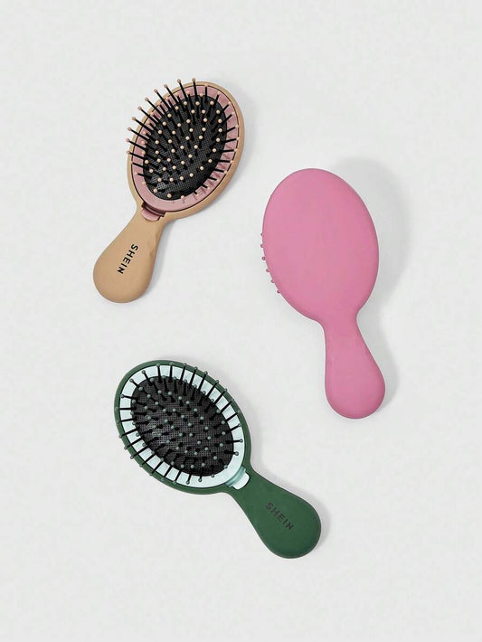 SHEIN Brosse à air à coussin de massage, miroir portable tout-en-un, couleur aléatoire