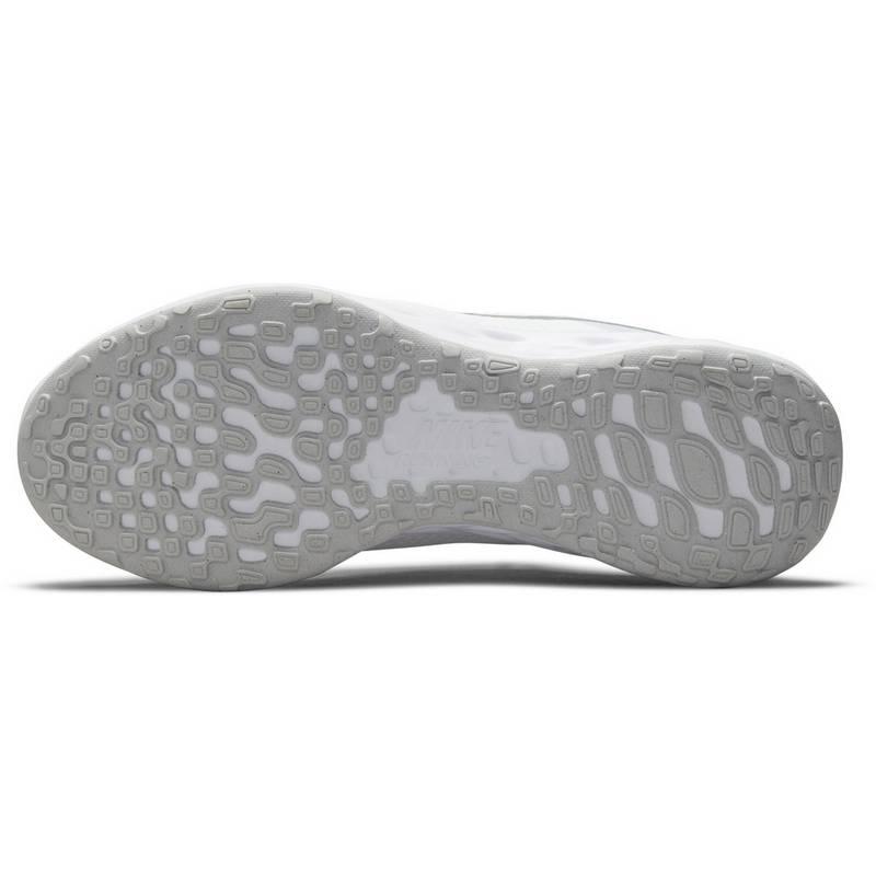 NIKE REVOLUTION 6 NN - CHAUSSURES DE RUNNING FEMME - BLANC-ARGENT MÉTALLISÉ-PLATINE PUR - GlamShopTN