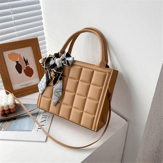 Shein Sac Cartable Décoré D'un Nœud En Écharpe unicolore En Relief - GlamShopTN