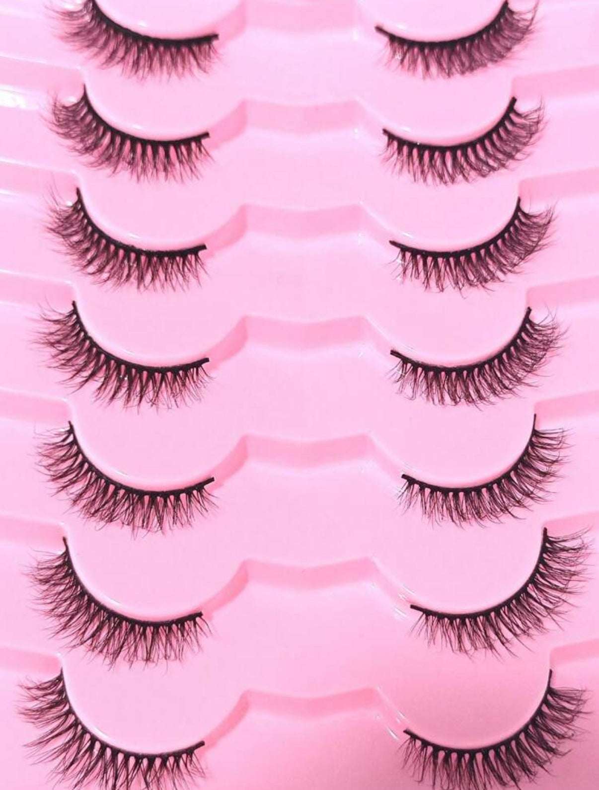 7 paires de faux cils en soie naturelle 3D, cils extensibles, confortables à porter et sensation de maquillage naturel