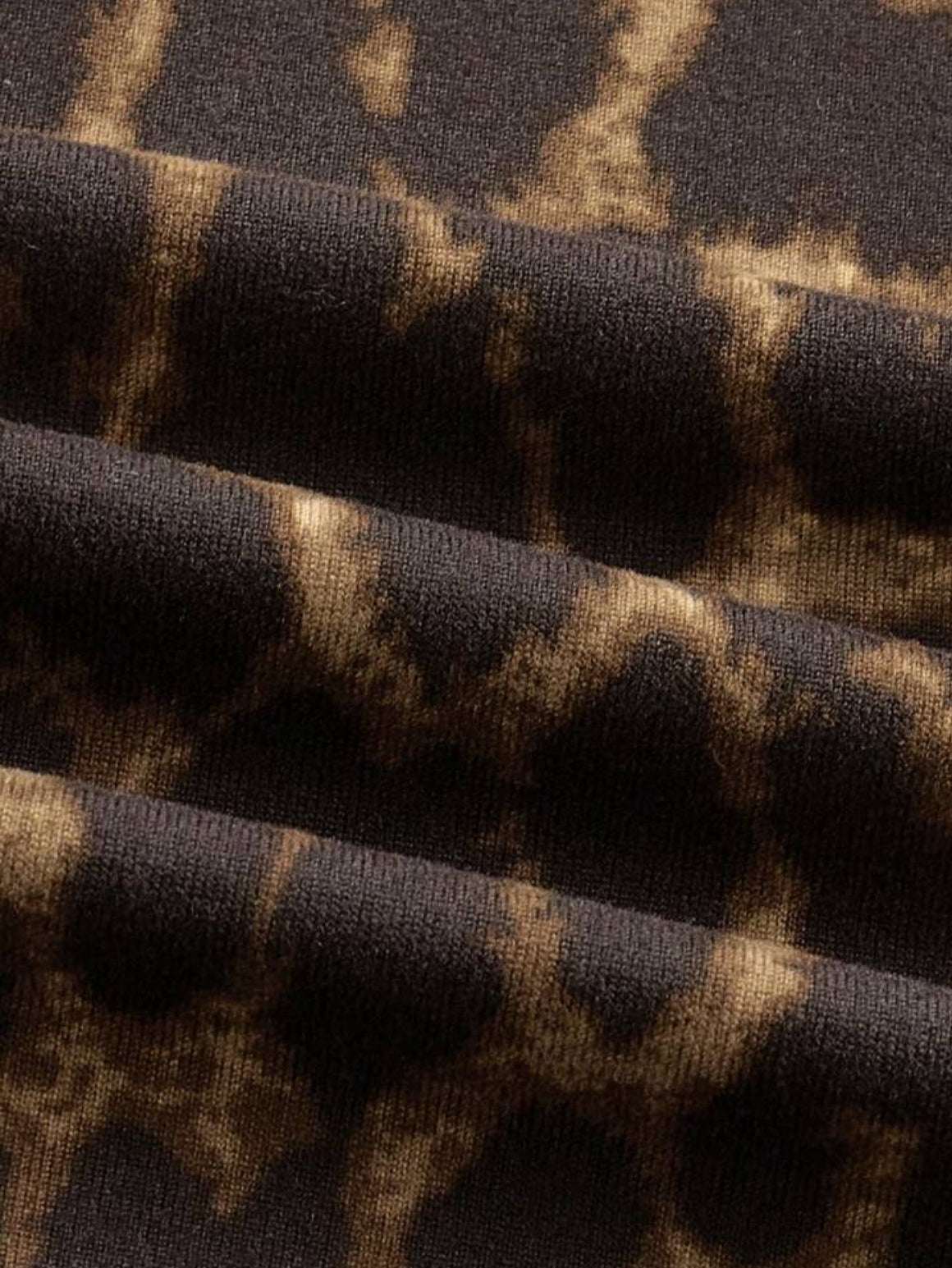 EZwear 4pcs/SetAutumn Winter Essentials BlackWhite Striped & Leopard Print CropTops