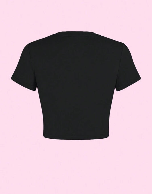 INAWLY Women's Summer Slim FitRound Neck Short Sleeve T-Shirt With Slogan Print HOT GIRL NEXT DOOR