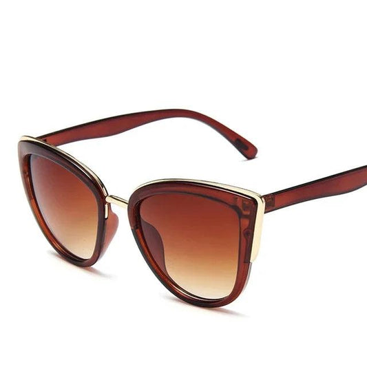 Shein Lunettes de soleil œil de chat pour femmes, Vintage, dégradé, rétro, UV400