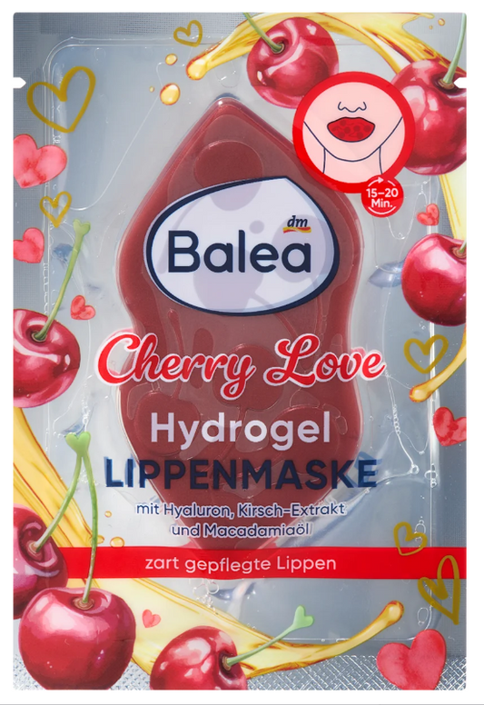 Balea Masque Lèvres Hydrogel Cherry Love – Hydratation Intense à l’Hyaluron (1 Pièce) - GlamShopTN