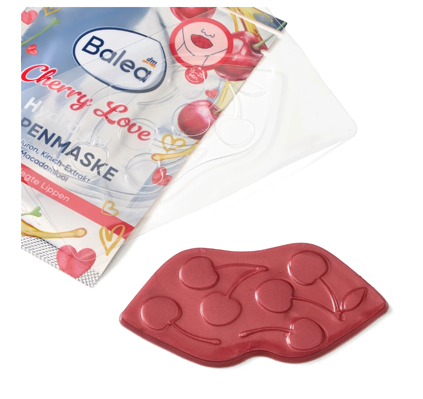 Balea Masque Lèvres Hydrogel Cherry Love – Hydratation Intense à l’Hyaluron (1 Pièce) - GlamShopTN
