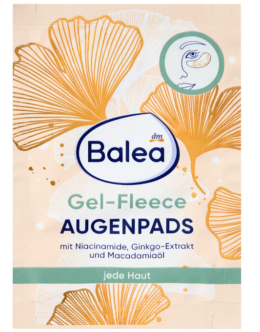 Balea Patchs Yeux Gel-Fleece – Niacinamide, Huile de Macadamia & Ginkgo (1 Paire) - GlamShopTN