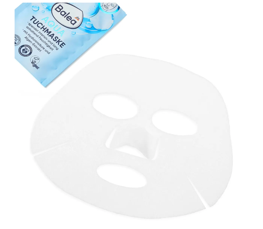 Balea Masque Tissu Aqua – Hydratation Intense à l’Acide Hyaluronique (1 Pièce) - GlamShopTN