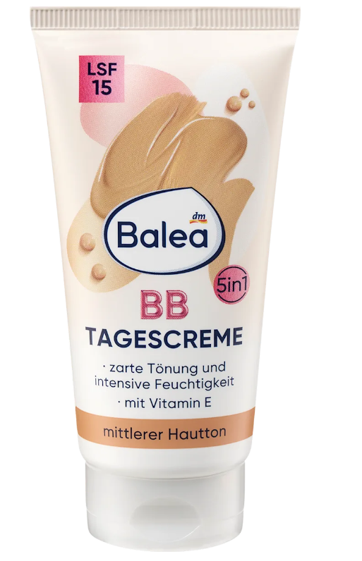 Balea BB Crème Teint Moyen SPF 15 – Hydratation & Teint Naturel 50 ml - GlamShopTN