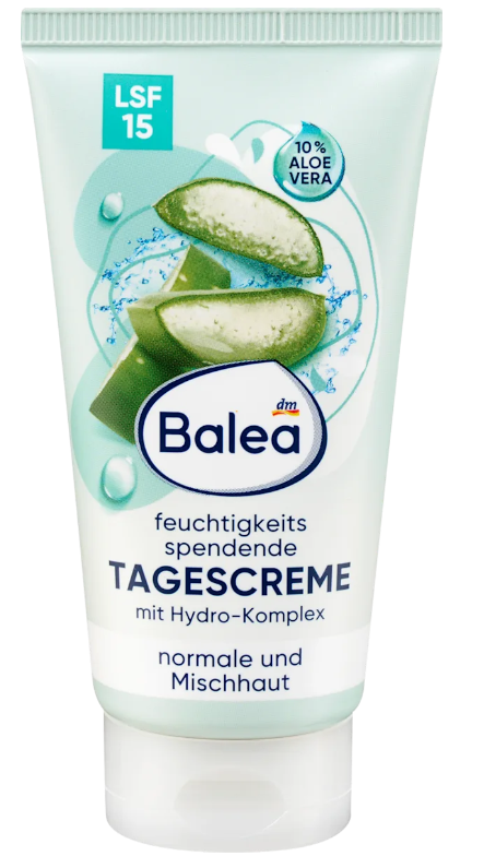 Balea Crème Hydratante Visage SPF 15 – Soin Quotidien Peaux Normales & Mixtes 50 ml - GlamShopTN