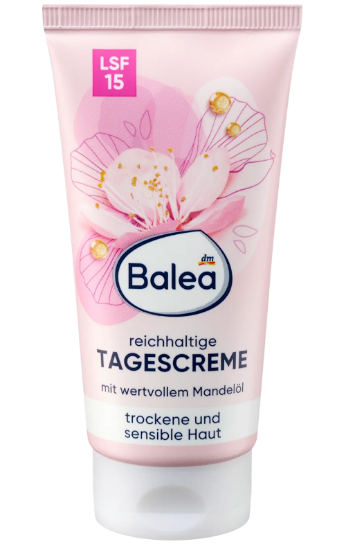 Balea Crème Visage Riche SPF 15 – Soin Nourrissant Peaux Sèches & Sensibles 50 ml - GlamShopTN