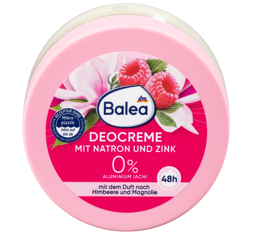 Balea Deocrème au Bicarbonate & Zinc – Déodorant Naturel Sans Aluminium 48h – 50 ml - GlamShopTN
