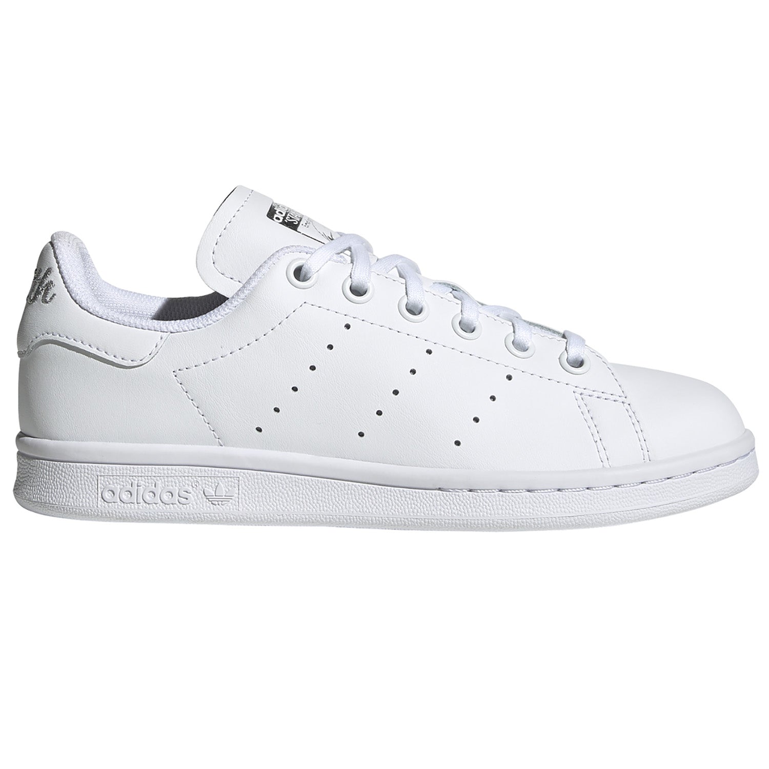 BASKETS ADIDAS ORIGINALS STAN SMITH J BLANC ARGENT - GlamShopTN