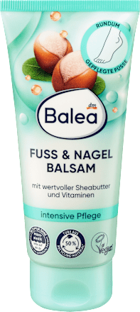 Baume pieds & ongles Balea aux huiles naturelles, soin régénérant pour pieds secs. Fabriqué en Allemagne - GlamShopTN