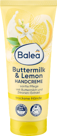 Balea Crème pour les Mains Buttermilk & Lemon – Hydratation Intensive & Fraîcheur 100 ml